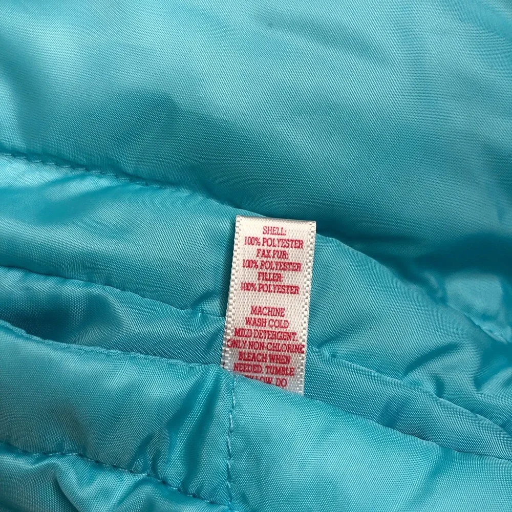 SO Girls 14 XL Fur Puff Reversible Coat